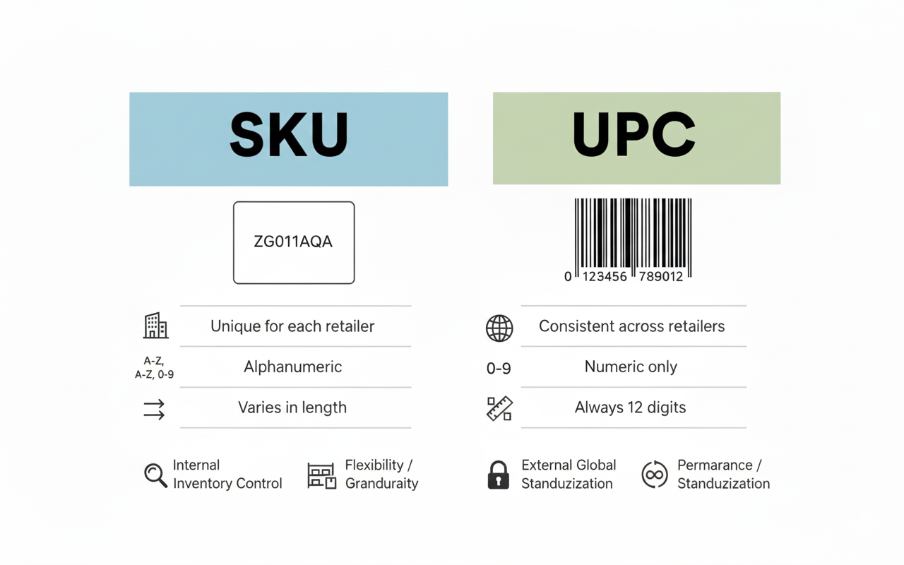 sku vs upc