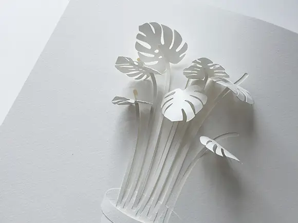 Um lindo projeto de escultura em papel
