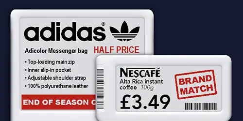 Adidas e NESCAFÉ: Etiquetas Eletrônicas de Prateleira 3