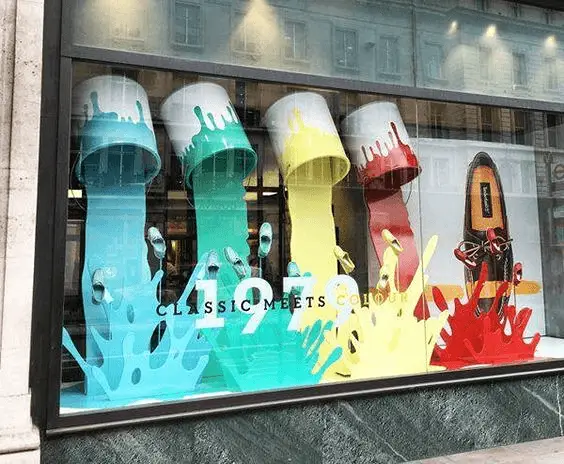 Vitrine de loja de moda