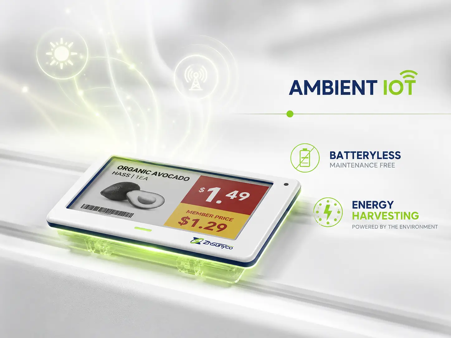 Batteryless ESL