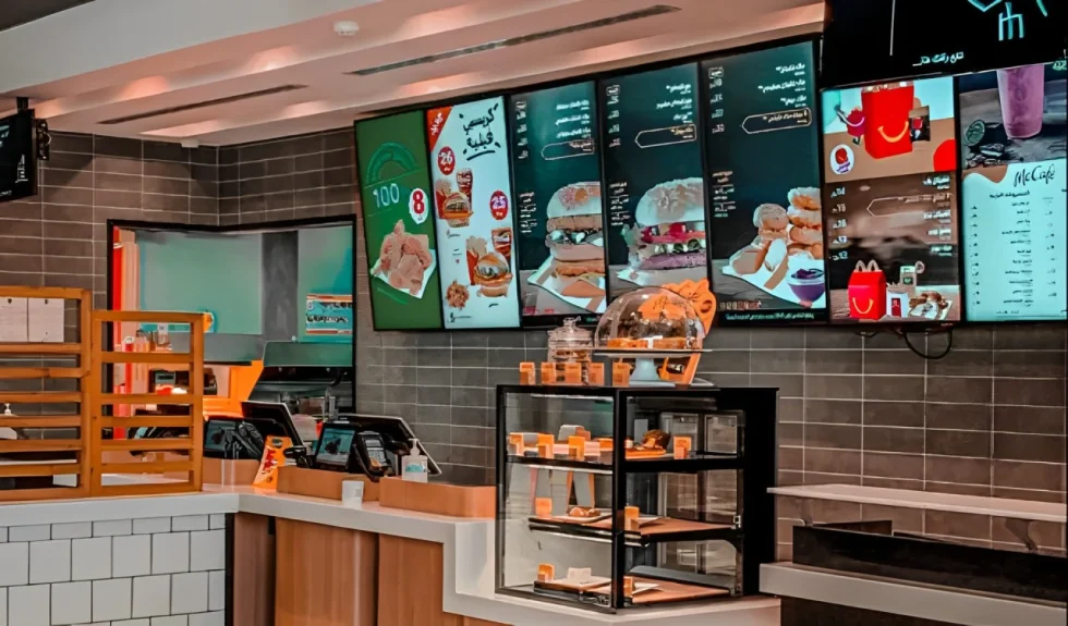 Restaurant digital signage