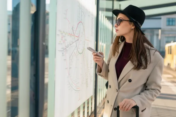 اللافتات الرقمية لمحطات الحافلات